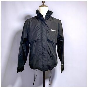 Nike Vintage Black Running Windbreaker Jacket Vent Panel Techwear Men’s Medium